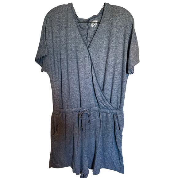 32 DEGREES Women's Soft Comfy Romper Quick Dry Stretch Comfort, Blue Large - Picture 7 of 7